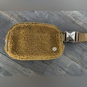 Lululemon fuzzy crossbody Everywhere belt bag. Excellent condition.